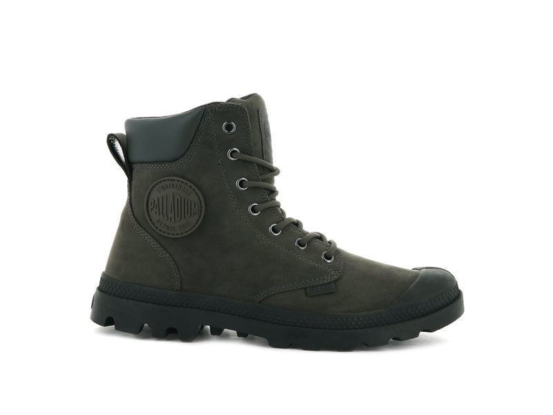 Olive Palladium Pampa Cuff Wp Lux Kids' Boots | USA 2036859-TG