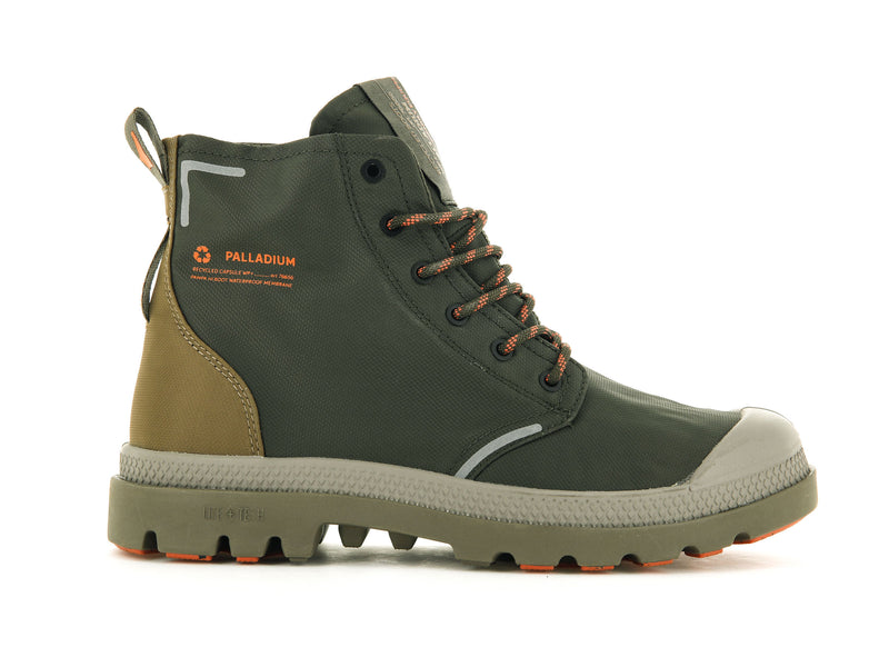 Olive Palladium Pampa Lite+ Recycle Wp+ Women's Boots | USA 1365478-HC