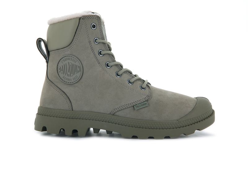 Olive Palladium Pampa Sport Cuff Wps Women's Boots | USA 4079583-UE