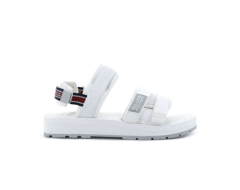 White Palladium Outdoorsy Kids' Sandals | USA 6508491-CN