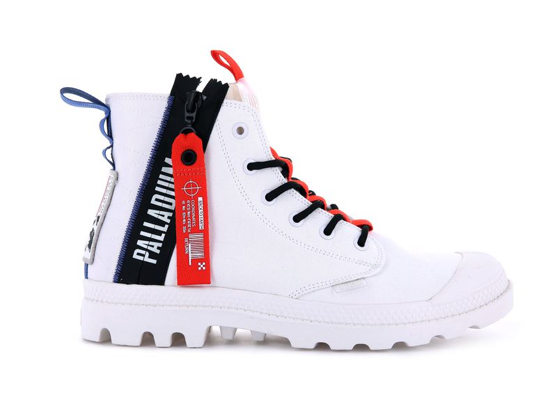 White Palladium Pampa Hi Ticket To Earth Women's High Tops | USA 3648150-VF