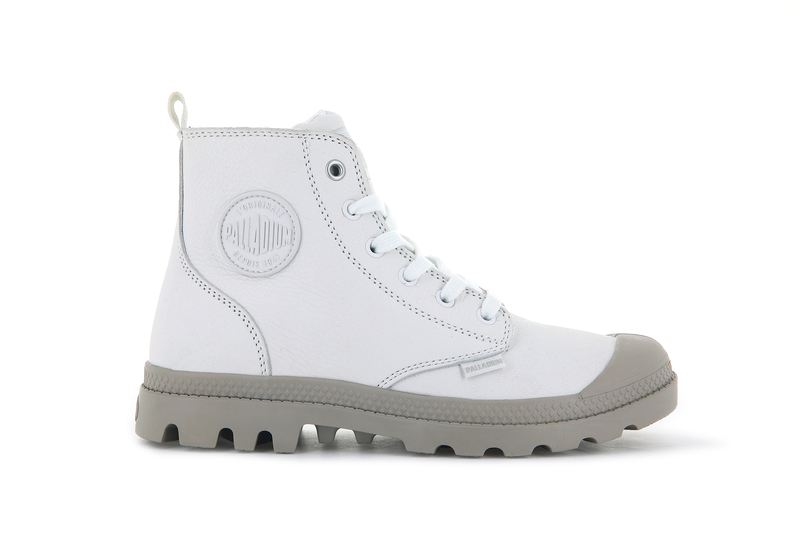 White Palladium Pampa Hi Zip Sl Women's High Tops | USA 5321476-HE