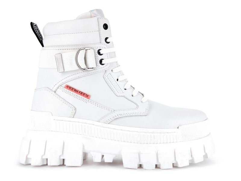 White Palladium Revolt Sport Ranger Women's High Tops | USA 1795643-IV